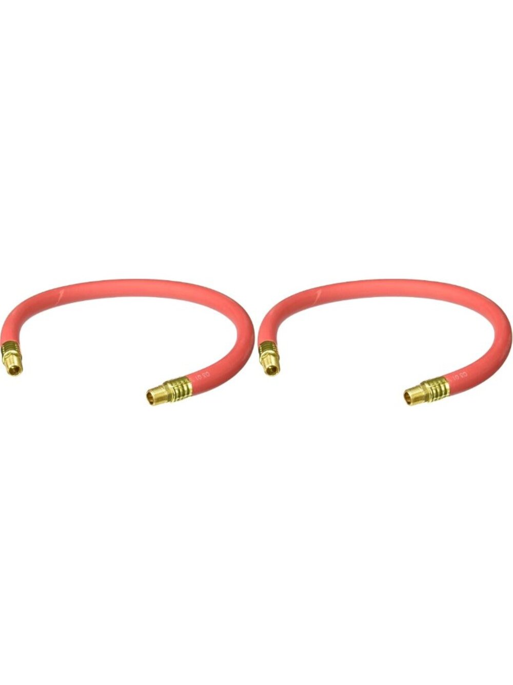 2-Pack 2' Snubber Hose, 1/2 ID x 3/8 NPT - Durable, Flexible, Heavy-Duty